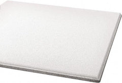 Armstrong World - 24" Long x 24" Wide, Wet-Formed Mineral Fiber Acoustic Ceiling Tile - ASTM E1264 Specification, White - Eagle Tool & Supply