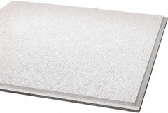 Armstrong World - 24" Long x 24" Wide, Wet-Formed Mineral Fiber Acoustic Ceiling Tile - ASTM E1264 Specification, White - Eagle Tool & Supply