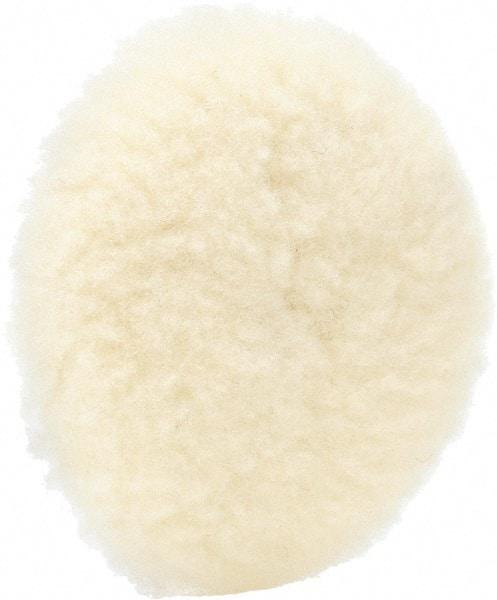 3M - 3" Diam 100% Wool Buffing & Backing Pad - Eagle Tool & Supply