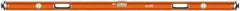 SAVAGE by SWANSON - 72" Long 3 Vial Box Beam Level - Aluminum, Orange - Eagle Tool & Supply