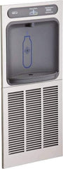Halsey Taylor - 8 GPH Cooling Capacity In Wall Recessed Water Cooler & Fountain - In-Wall, 20 to 105 psi, 0.20 hp, Stainless Steel - Eagle Tool & Supply