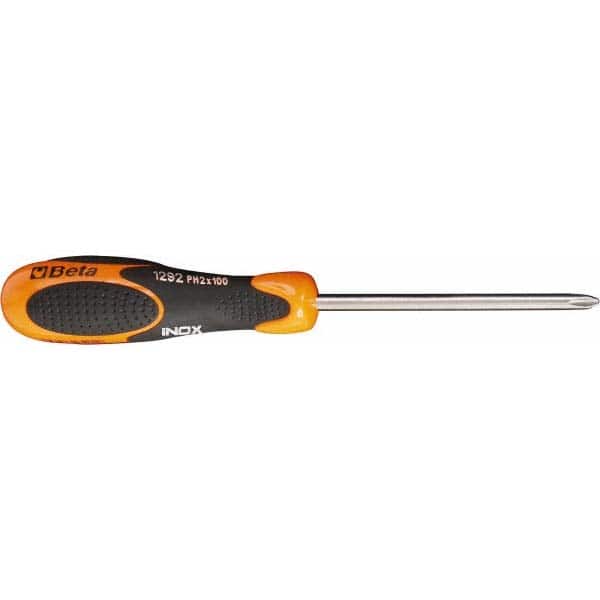 Beta - #2, 9" OAL, Standard Phillips Screwdriver - Eagle Tool & Supply