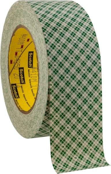 3M - 2" x 36 Yd Rubber Adhesive Double Sided Tape - 5 mil Thick, Paper Liner, Series 410M - Eagle Tool & Supply