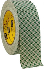 3M - 2" x 36 Yd Rubber Adhesive Double Sided Tape - 5 mil Thick, Paper Liner, Series 410M - Eagle Tool & Supply