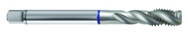 M8x1.0 6H 3-Flute PM Cobalt Blue Ring Semi-Bottoming 40 degree Spiral Flute Tap-Bright - Eagle Tool & Supply