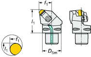 C3-CRSNL-22040-09ID Capto® and SL Turning Holder - Eagle Tool & Supply