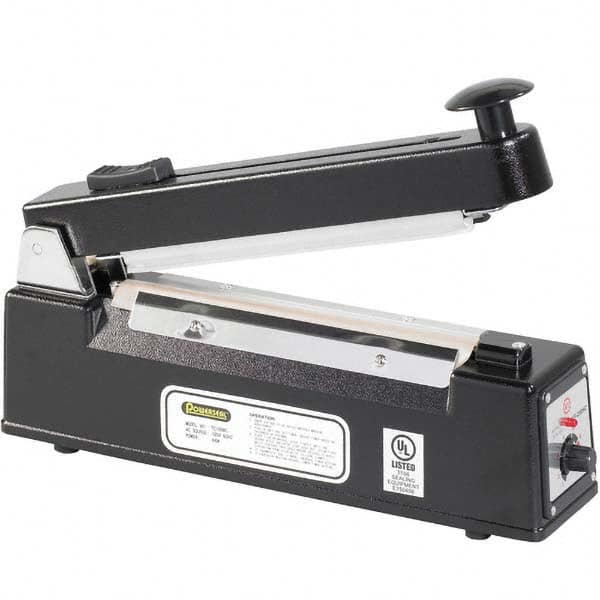 Value Collection - Polybag & Impulse Sealers Type: Table Top Thermal Impulse Sealer w/Cutter Maximum Seal Size: 8 (Inch) - Eagle Tool & Supply