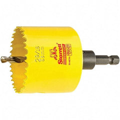 Starrett - 2-9/16" Diam, 2" Cutting Depth, Hole Saw - High Speed Steel Saw, Toothed Edge - Eagle Tool & Supply