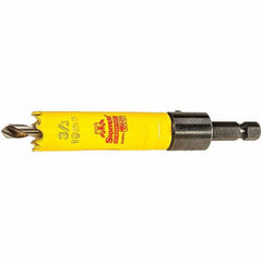 Starrett - 3/4" Diam, 2" Cutting Depth, Hole Saw - High Speed Steel Saw, Toothed Edge - Eagle Tool & Supply