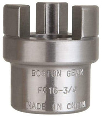 Boston Gear - 3/4" Max Bore Diam, FC15 Coupling Size, Flexible Half Coupling - 1-1/2" OD, 2.76" OAL, Steel - Eagle Tool & Supply