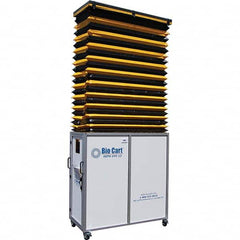 Air-Care - 36" Wide x 36" High x 75" Deep, Air Cleaner Containment Cart - Eagle Tool & Supply