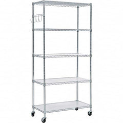 ALERA - 3,000 Lb Capacity 5 Shelf Wire Shelving - Starter Unit - Eagle Tool & Supply