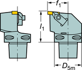 C5-TLEL-35060-3 Capto® and SL Turning Holder - Eagle Tool & Supply