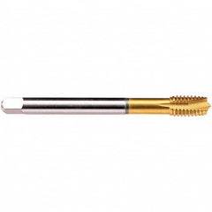 Emuge - M24x3.00 Metric 6HX 4 Flute TiN Finish HSS-E Spiral Point Tap - Eagle Tool & Supply