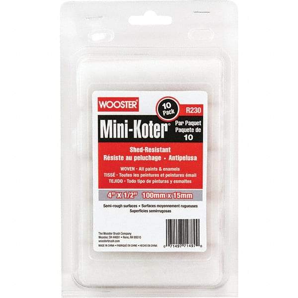 Wooster Brush - Paint Roller Covers   Type: Mini Roller    Nap Size (Inch): 1/2 - Eagle Tool & Supply