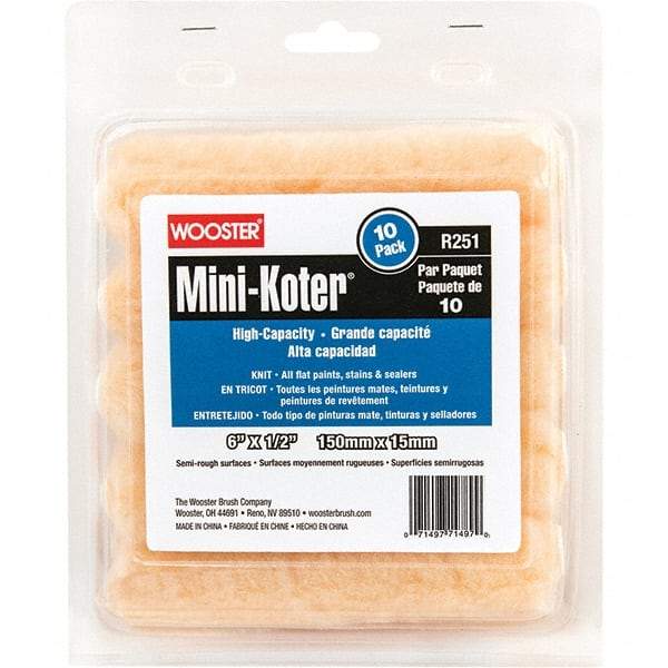 Wooster Brush - Paint Roller Covers   Type: Mini Roller    Nap Size (Inch): 1/2 - Eagle Tool & Supply