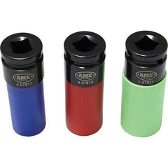 AME International - Socket Sets Measurement Type: Inch & Metric; Metric Drive Size: 0.5 - Eagle Tool & Supply