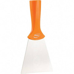 Vikan - Scrapers & Scraper Sets Blade Style: Straight Flexibility: Stiff - Eagle Tool & Supply