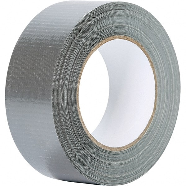 Value Collection - 60 Yd x 2" x 6.7 mil Silver Polyethylene Cloth Duct Tape - Eagle Tool & Supply