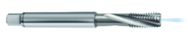 M3x0.50 6H 3-Flute Carbide Semi-Bottoming 15 degree Spiral Flute Tap-Bright - Eagle Tool & Supply
