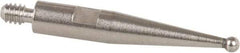 TESA Brown & Sharpe - 1mm Ball Diam, Steel, Ball Test Indicator Contact Point - 1/2" Contact Point Length, Use with Brown & Sharpe BesTest 599 Series - Eagle Tool & Supply