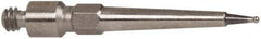 TESA Brown & Sharpe - 0.38mm Ball Diam, Carbide, Ball Test Indicator Contact Point - 1/2" Contact Point Length, Use with Brown & Sharpe BesTest 599 Series - Eagle Tool & Supply