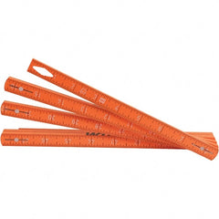 Wiha - Folding Rules Overall Length (Feet): 6.50 Graduation (Inch): 1/16 - Eagle Tool & Supply