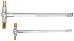 TESA Brown & Sharpe - 4 Piece, 5/16 to 2-1/8 Inch, Satin Chrome Finish, Telescoping Gage Set - Includes Plastic Case - Eagle Tool & Supply