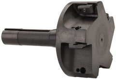 APT - 4" Cut Diam, 0.65" Max Depth of Cut, 5-7/8" OAL, Indexable Square Shoulder End Mill - TPC 32..., TPG 32., TPU 32. Inserts, R8 Taper Shank, 90° Lead Angle, Series Tri-Dex - Eagle Tool & Supply