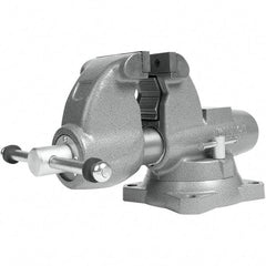 Wilton - Bench & Pipe Combination Vises Jaw Width (Inch): 4-1/2 Jaw Opening Capacity (Inch): 6 - Eagle Tool & Supply