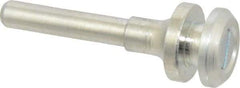 Value Collection - 3/8" Hole, Wheel Mandrel - 2-1/8" OAL, 3/8" Max Wheel Width, 1/4" Shank Diam - Eagle Tool & Supply
