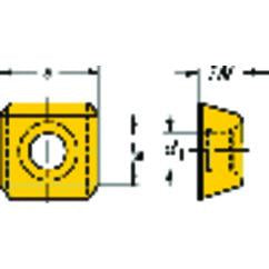 SDKX 15 06 08 Grade H13A Milling Insert - Eagle Tool & Supply