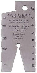 TESA Brown & Sharpe - Steel Acme Thread Screw Checker - 29° Thread Angle - Eagle Tool & Supply