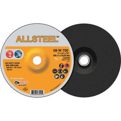 WALTER Surface Technologies - Depressed-Center Wheels Wheel Diameter (Inch): 7 Wheel Thickness (Inch): 1/4 - Eagle Tool & Supply