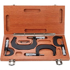 TESA Brown & Sharpe - Mechanical Outside Micrometer Sets Minimum Measurement (Inch): 0 Minimum Measurement (Decimal Inch): 0 - Eagle Tool & Supply