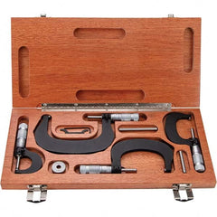 TESA Brown & Sharpe - Mechanical Outside Micrometer Sets Minimum Measurement (Inch): 0 Minimum Measurement (Decimal Inch): 0 - Eagle Tool & Supply