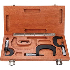 TESA Brown & Sharpe - Mechanical Outside Micrometer Sets Minimum Measurement (Inch): 0 Minimum Measurement (Decimal Inch): 0 - Eagle Tool & Supply