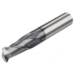 12mm Dia. x 83mm Overall Length 4-Flute 0.5mm C/R Solid Carbide SE End Mill-Round Shank-Center Cut-AlTiN - Eagle Tool & Supply