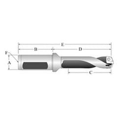 60517S-075F Gen3 Spade Drill Holder - Eagle Tool & Supply