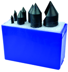 7 Pc. 90°-1/4; 3/8; 1/2; 5/8; 3/4; 1 HSS Uniflute Countersink Set - Eagle Tool & Supply