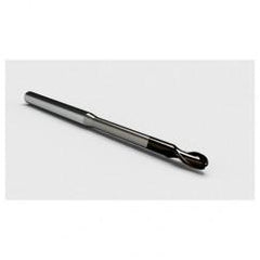 3mm Dia. - 3mm LOC - 57mm OAL 2 FL Ball Nose Carbide End Mill with 30mm Reach-Nano Coated - Eagle Tool & Supply