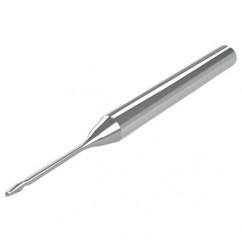 .045 Dia. - .068" LOC - 1-1/2" OAL 2 FL Ball Nose Carbide End Mill with .150 Reach - Uncoated - Eagle Tool & Supply
