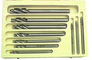 10 Pc. HSS - #4 - 1/2" - 1/32" Oversized Pilots-Capscrew Counterbore Set - Eagle Tool & Supply