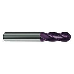 4mm Dia. - 50mm OAL - 30 Helix Firex CBD Ball Nose EM - 4 FL - Eagle Tool & Supply