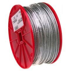 1/16" 7X7 CABLE GALVANIZED WIRE 500 - Eagle Tool & Supply