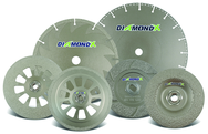 4-1/2 x 5/8-11 - 24 Grit - Diamond X Depressed Center Grinding Wheels - Type 29 - Eagle Tool & Supply