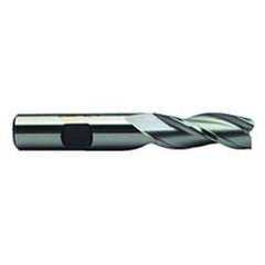 7/8 Dia. x 4 Overall Length 3-Flute Square End High Speed Steel SE End Mill-Round Shank-Center Cut-Uncoated - Eagle Tool & Supply
