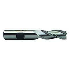 1 Dia. x 4 Overall Length 3-Flute Square End High Speed Steel SE End Mill-Round Shank-Center Cut-Uncoated - Eagle Tool & Supply