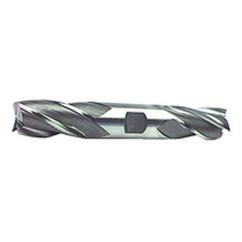 23/64'' Dia. - 3-1/2'' OAL - Uncoated HSS - Non - Center Cut DE EM-4 FL - Eagle Tool & Supply