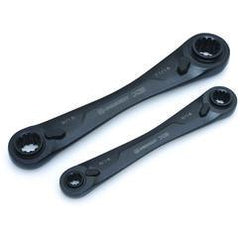 2PC DBL BOX RATCHETING WRENCH SET - Eagle Tool & Supply